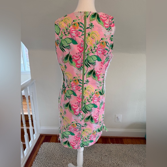 Lilly Pulitzer Mila Pink Floral Sheath Dress Size 10 - Picture 6 of 9